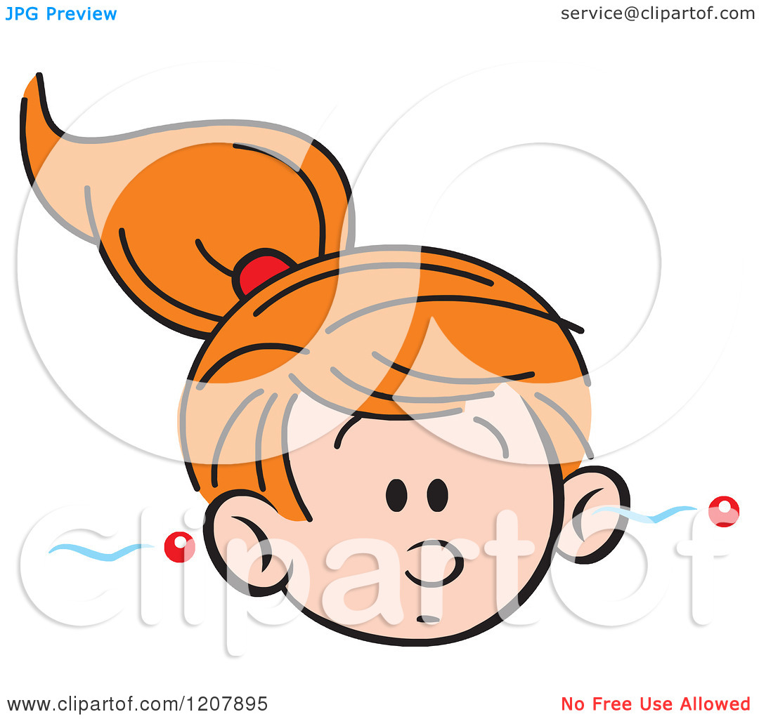 1080x1024 Ear Listening Girl Clipart
