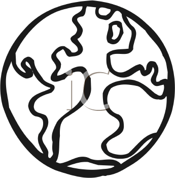 345x350 Earth Clipart Black And White Archives