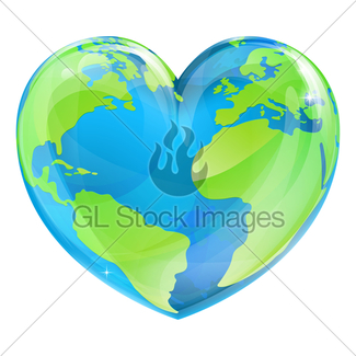 325x325 Cartoon World Earth Day Heart Thumbs Up Character Gl Stock Images