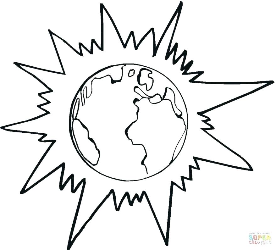 878x795 Planet Earth Coloring Pages Earth For Colouring Coloring Pages