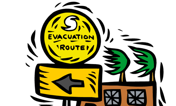 616x372 Earthquake Evacuation Clipart