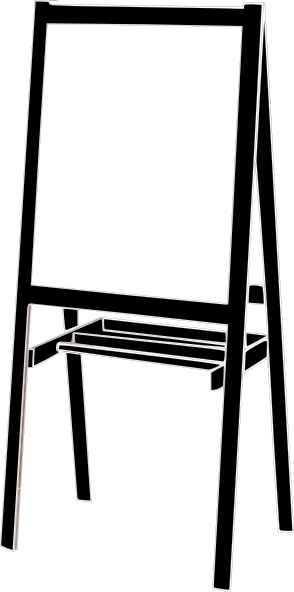 294x592 Easel Clip Art