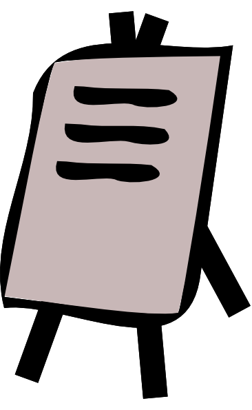 366x595 Abstract Easel Clip Art