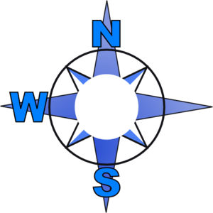 300x300 Compass Rose Minus East Clip Art