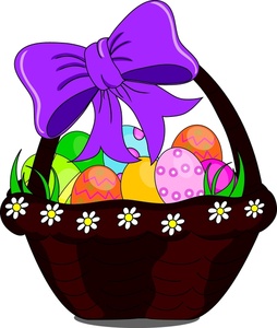 254x300 Easter Basket Clipart Image