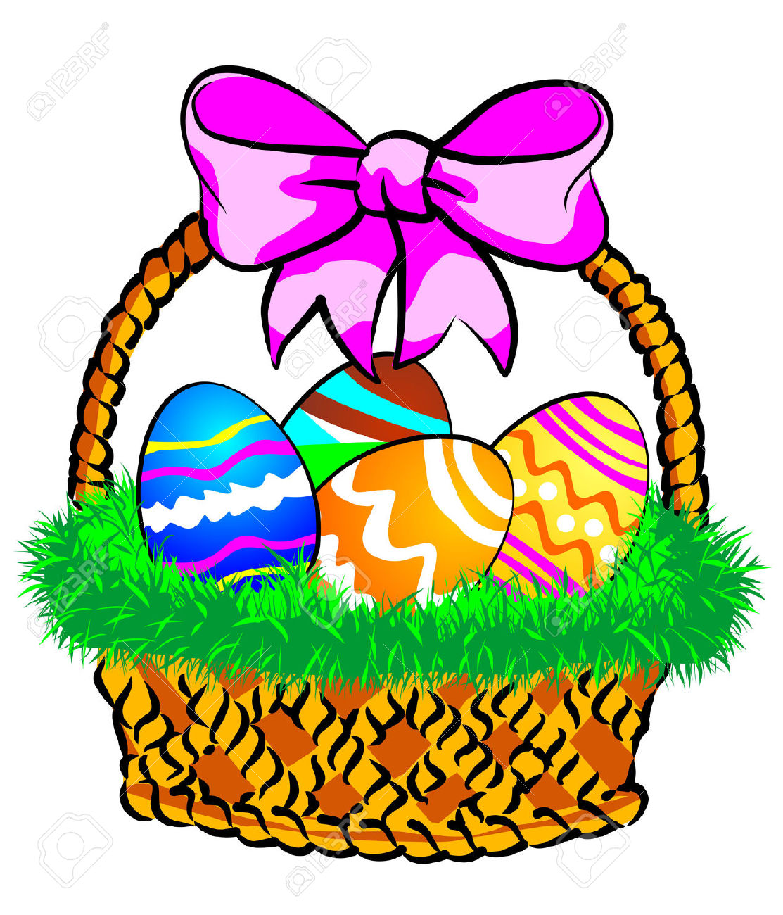 1113x1300 Easter Basket Clipart