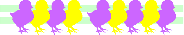 600x117 Easter Peeps Clip Art, Free Easter Chicks Border Graphics