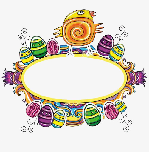 500x509 Easter Border Design, Easter, Frame, Decorate Png Image For Free