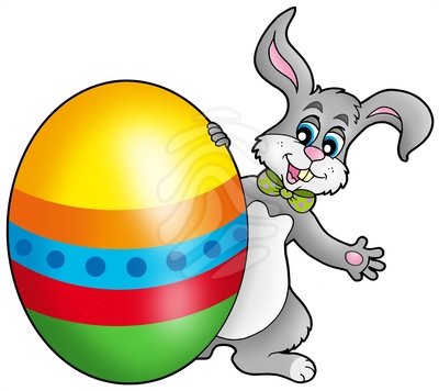 400x356 Easter Bunny Clipart