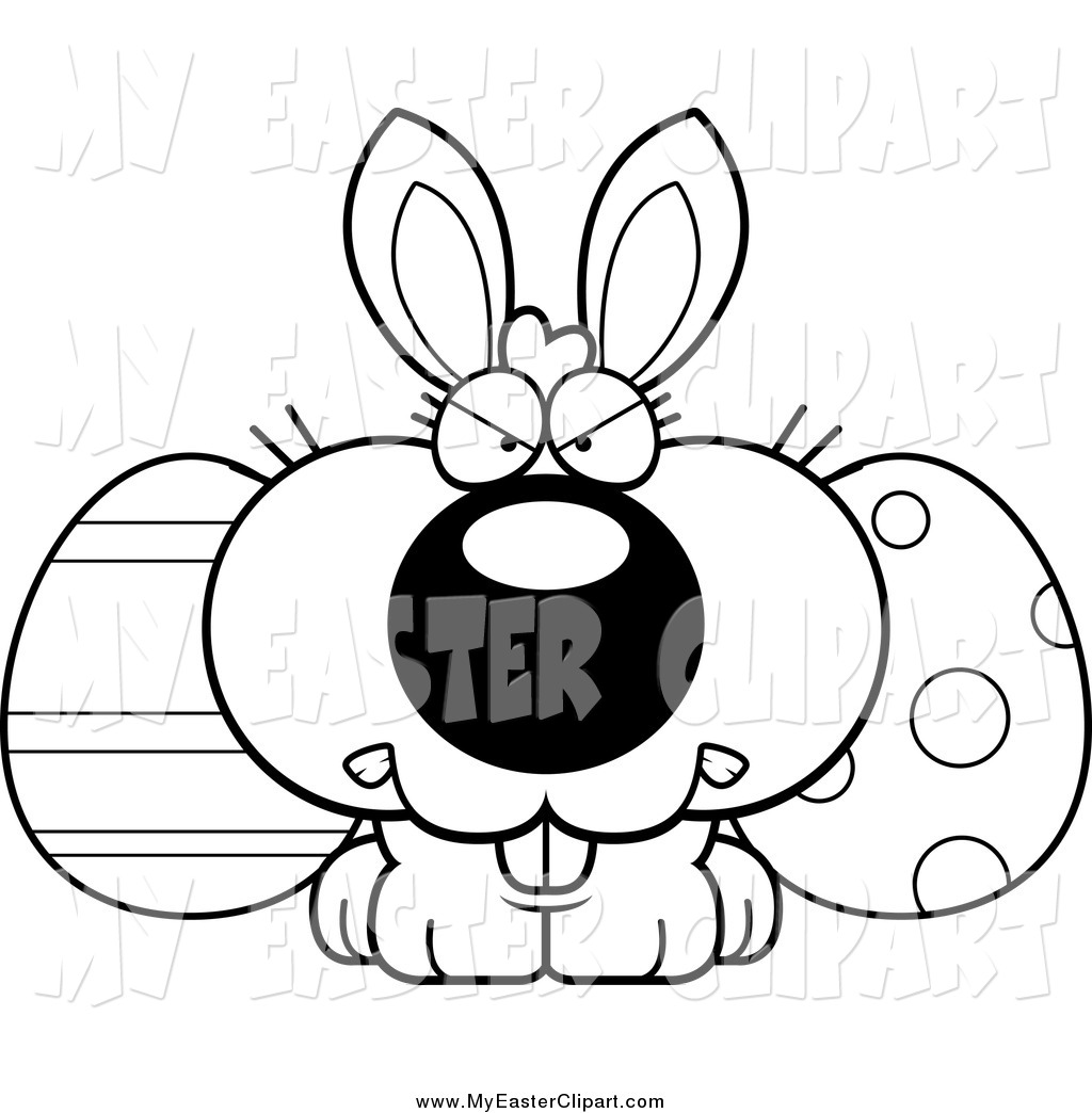 Easter Bunny Clipart Black And White | Free download on ClipArtMag