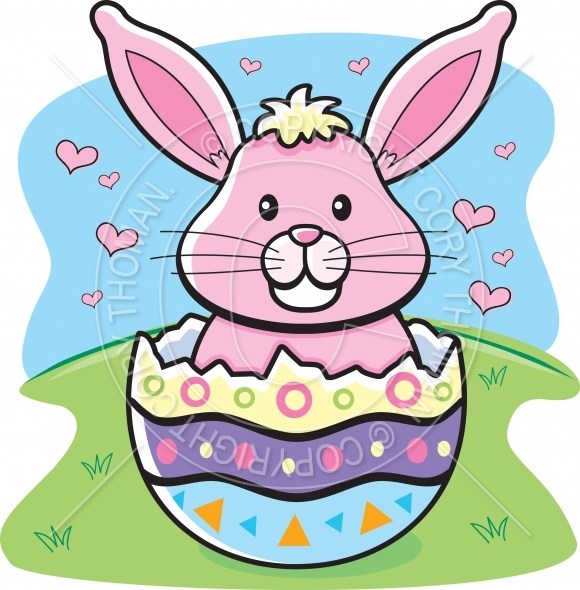 580x590 Free Easter Bunny Cartoon Pictures