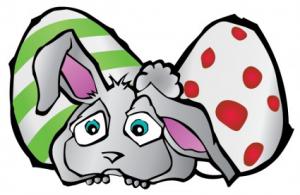 300x195 Easter Bunny Clip Art Download
