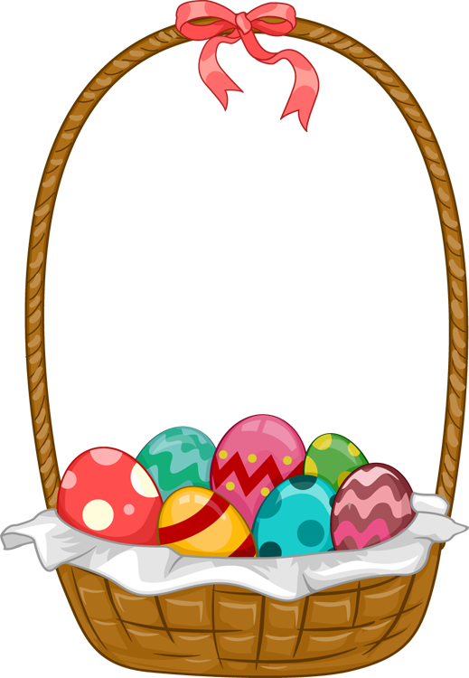 519x750 Easter Basket Bunny Png Transparent Images Png All
