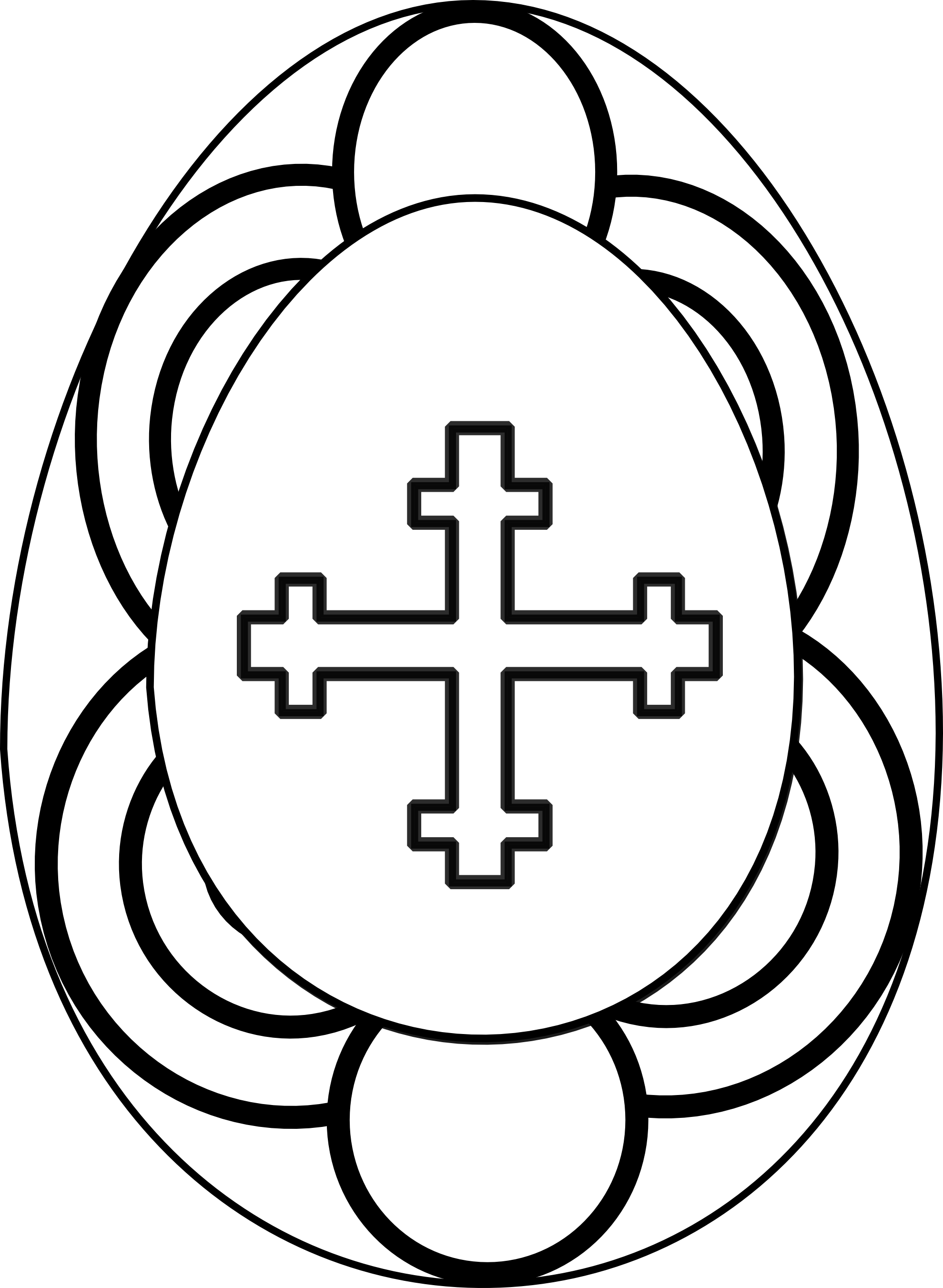 1979x2703 Easter Clipart Black And White