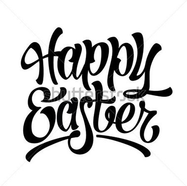 379x376 Happy Easter Clip Art Black And White Cliparts