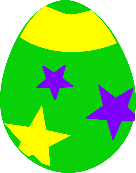468x597 Easter Eggs Clipart