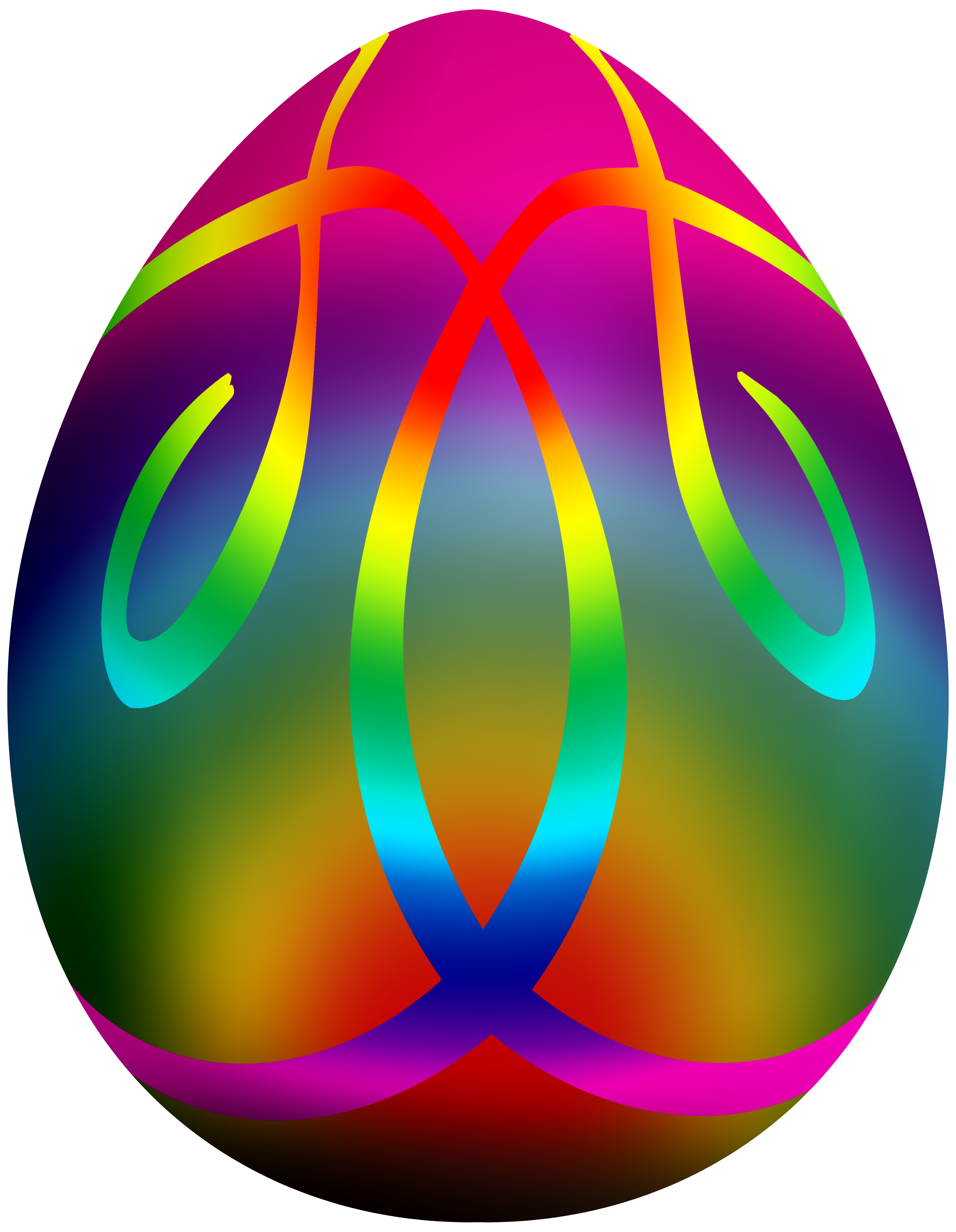 3879x5000 Colorful Easter Egg Png Clip Art