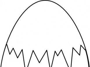 310x233 Black And White Easter Egg Clipart Free Vectors Ui Download