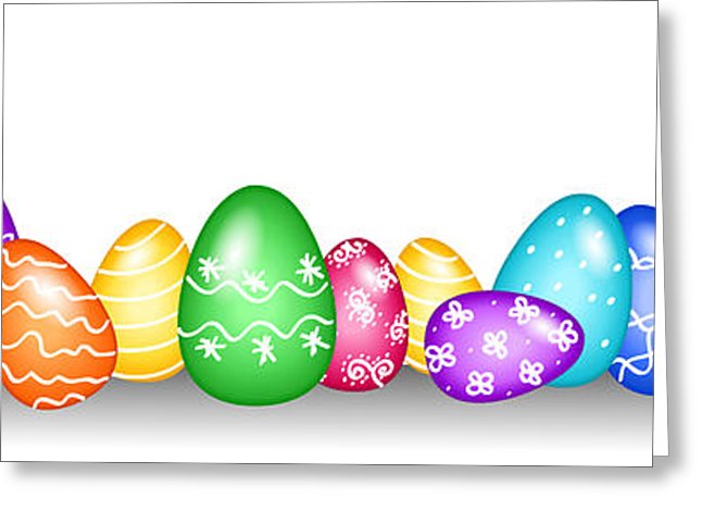 646x470 Seamless Easter Egg Border Digital Art By Sylvie Bouchard