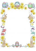 154x218 Border Easter Border Paper