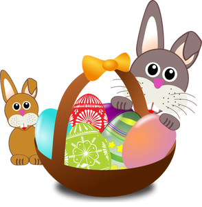 294x300 30000 Color Clip Art Of Easter Bunnies Public Domain Vectors