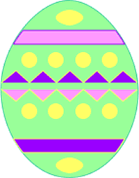 200x255 Decorated Easter Egg Clip Art