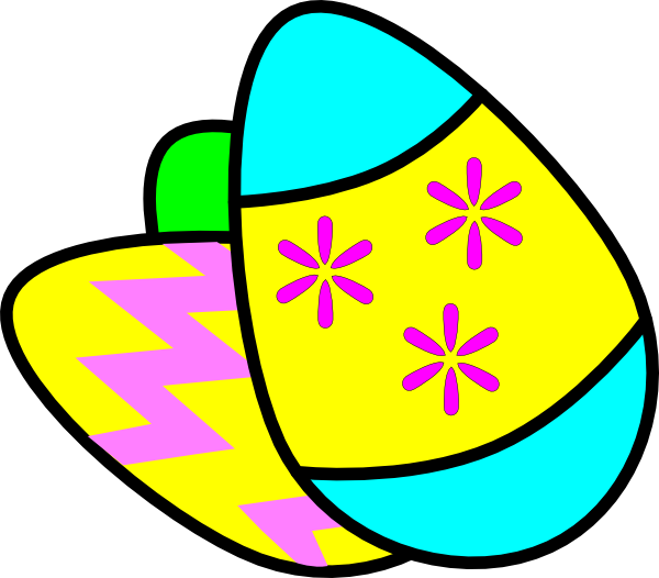 600x526 Easter Eggs Clip Art