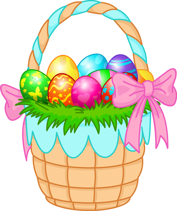 600x714 Egg Clipart Flower Basket