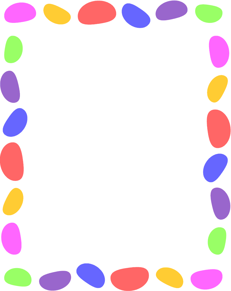 800x1005 Jelly Beans Or Easter Eggs Border