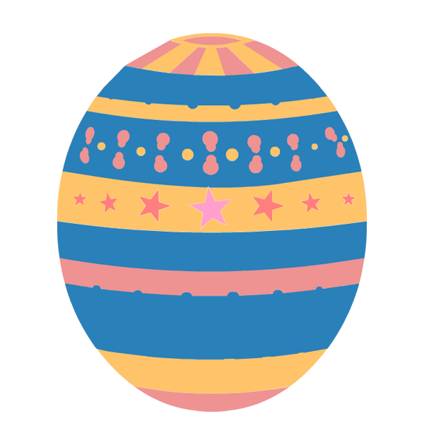 600x630 Easter Eggs Clip Art 3 Image