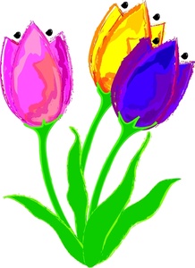 218x300 Tulips Clipart Image