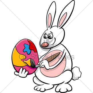 325x325 Easter Bunny Cartoon Character Gl Stock Images