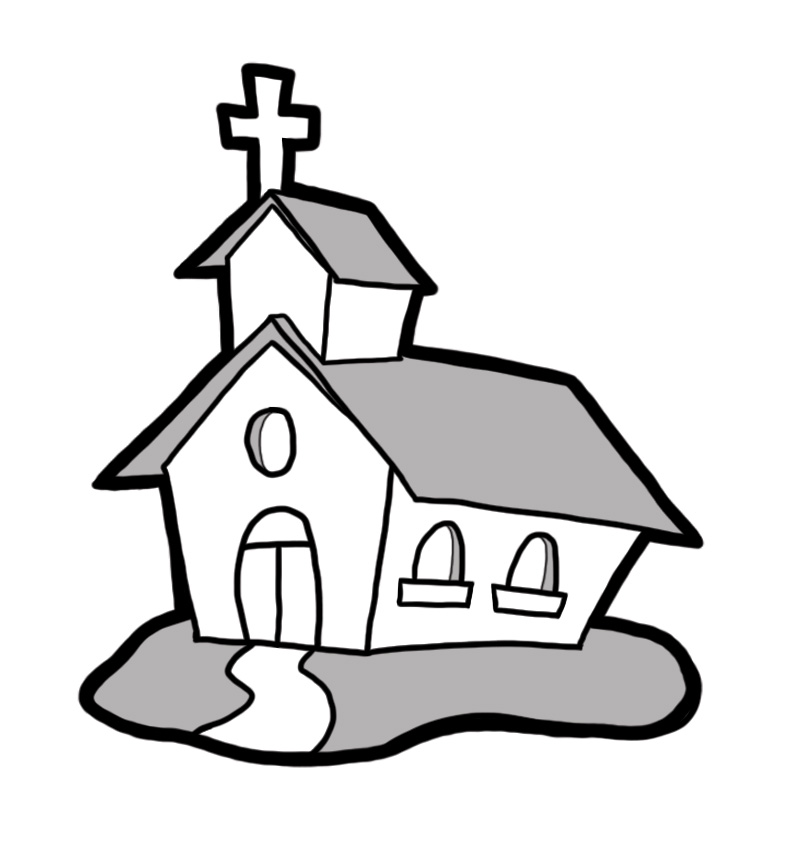 800x850 Religious Clip Art Black And White