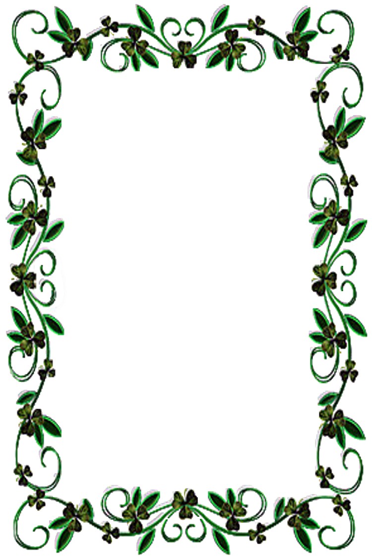 750x1125 Easter Religious Border Clip Art