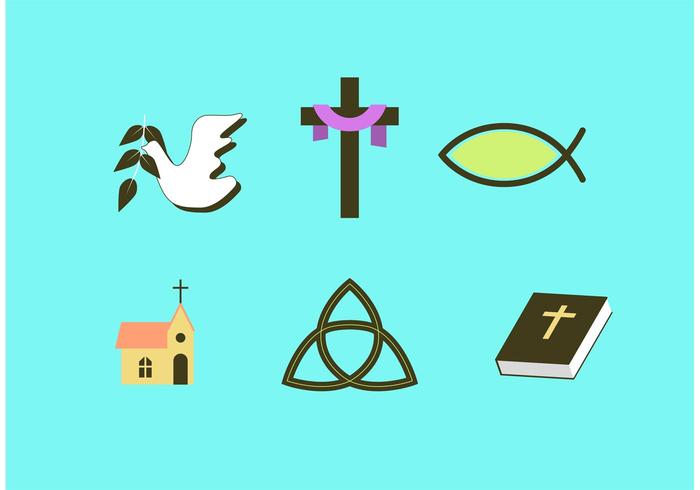 700x490 Religious Easter Vector Set