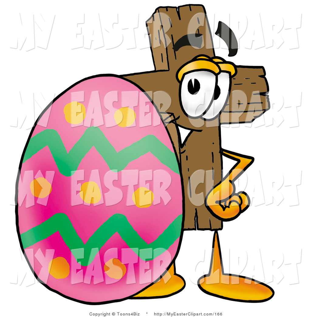 1024x1044 Easter Egg With Cross Clip Art