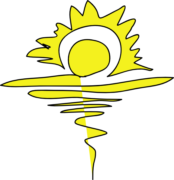 576x595 Free Sunrise Clipart Image