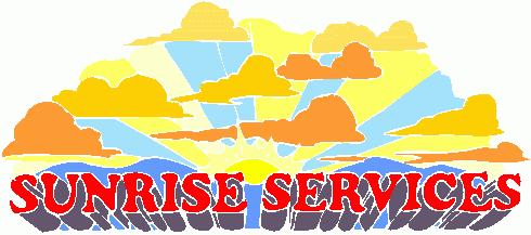 490x217 Sunrise Service Clipart