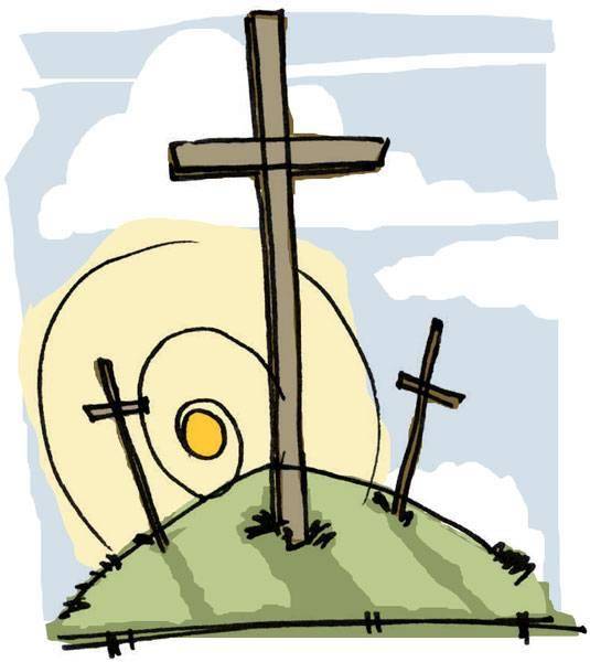 535x600 Clipart Easter Crosses