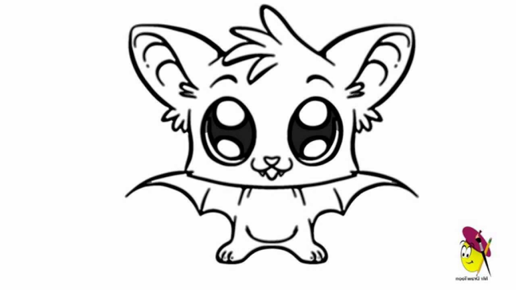 1024x576 Easy Cartoon Drawing Pictures Bat Cartoon Easy Drawing How To Draw