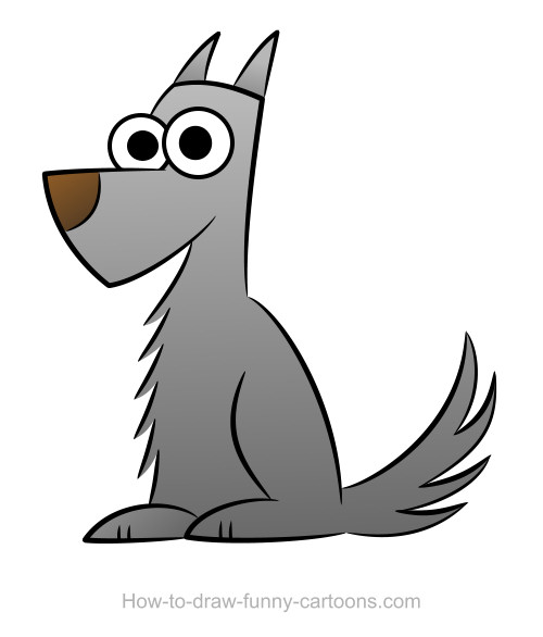 500x586 Wolf Drawing (Sketching + Vector)