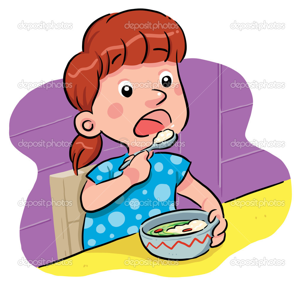 1023x973 Girl Eating Food Clipart