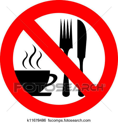 450x470 Clip Art Of No Eat And Drink Vector Sign K11678486
