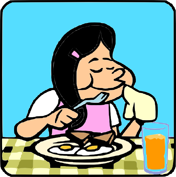 600x601 Asian Eating Clip Art