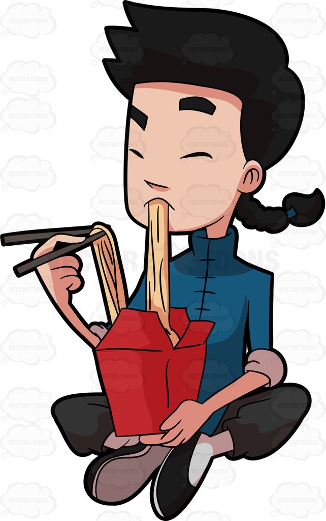 642x1024 Asian Clipart Eating