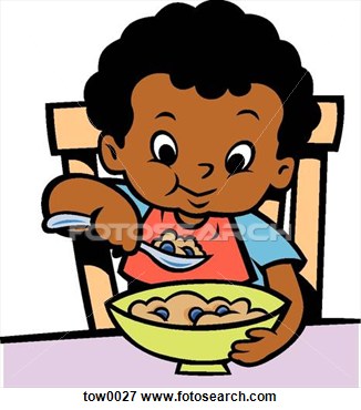 326x370 A Boy Eating Clipart