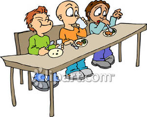 300x239 Eating Lunch With Friends Clipart