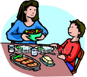 300x264 Kids Eating Lunch Clipart