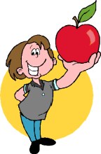 144x220 Clip Art Eating Apple Clipart