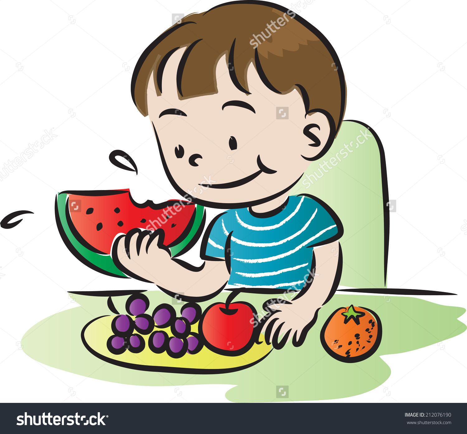 1500x1395 Art Eating Fruit Clipart